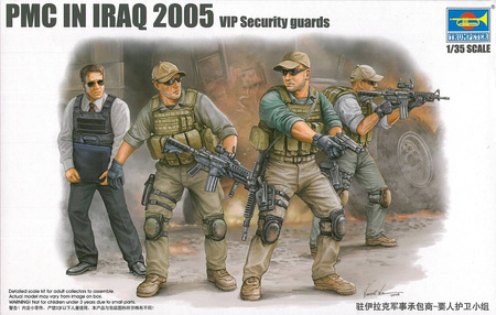 Zestaw plastikowy do sklejenia i pomalowania Trumpeter 00420 PMC in Iraq 2005 VIP Security quards