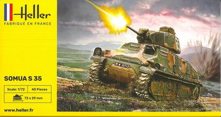 Heller 79875 Somua S 35 model plastikowy do sklejenia i pomalowania
