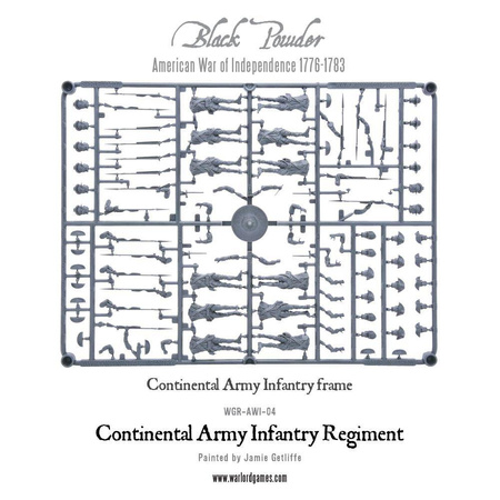 Black Powder Continental Army Infantry Regiment