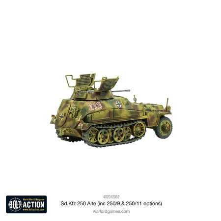 Bolt Action German Sd.Kfz 250 (Alte) Half-Track - opcje do złożenia wariantów: 250/2, 250/9, 250/11