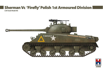 Hobby 2000 Sherman Vc 'Firefly' Polish 1st Armoured Division model plastikowy do sklejenia i pomalowania