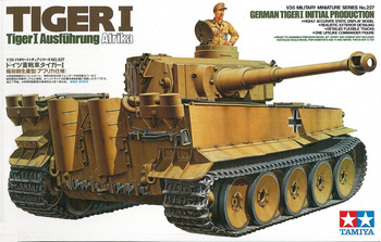 Model plastikowy do sklejenia i pomalowania Tamiya 35227 Tiger I Initial Production Afrika