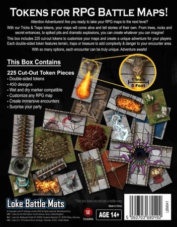Loke Battlemats Tricks & Traps cut out tokens