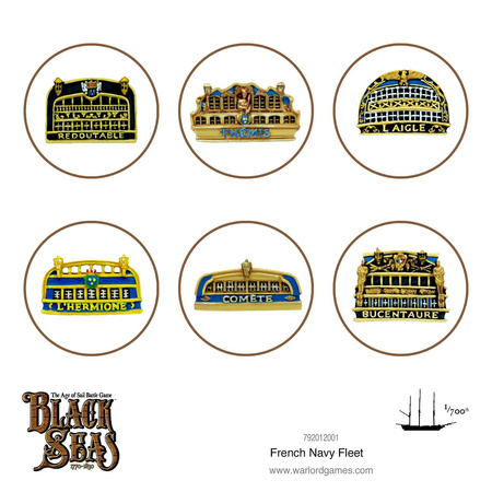 Black Seas French Navy Fleet Starter (1770-1830) - okręty Francuskie