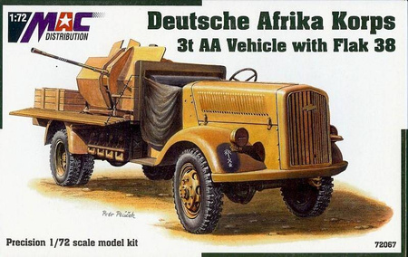 MAC 72067 DAK German 3t AA Vehicle with Flak 38