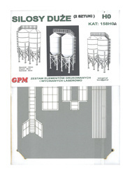 Model kartonowy GPM 158A-HO Silosy Duże