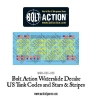 Kalkomania Bolt Action WGB-DEC-026 US Tank codes and Stars & Stripes