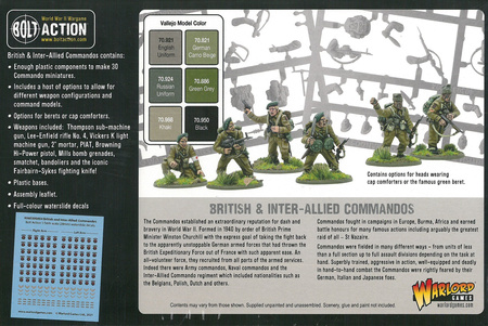 Bolt Action WWII British&Inter-Allied Commandos