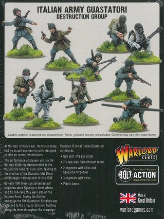 Bolt Action Italian Army Guastatori Destruction Group