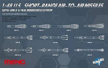 Meng SPS-043 U.S. Short-Range Air-To-Air Missiles