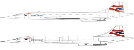 Model kartonowy Airfix A50189 The last flight of Concorde Gift Set