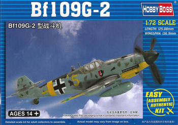 Model plastikowy do sklejenia i pomalowania Hobby Boss 80233 Bf109G-2