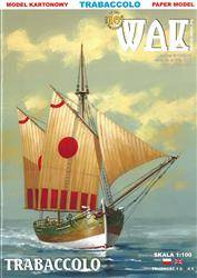 Model kartonowy WAK 9-10/15 Żaglowiec Trabaccolo