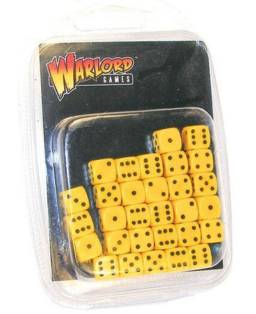 Zestaw kości D6 10mm Yellow / Żółte (Warlord)