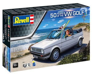 Revell 05636 50 Years of VW Golf 1 - zestaw upominkowy z farbami i klejem