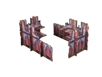 Micro Art H00185 Warhammer 40.000 WTC Imperial Walls Low (2 pcs) (28 mm)