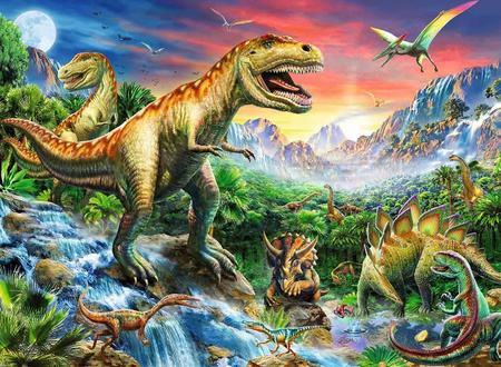 Puzzle 100 Dinozaury (Ravensburger)