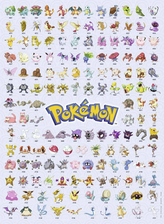 Puzzle 500 el. Pokemon The First 151! (Ravensburger)