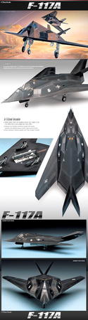 Academy 12475 F-117A Stealth bomber