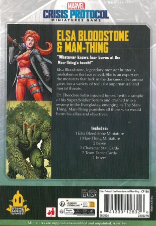 Marvel Crisis Protocol CP186 Elsa Bloodstone & Man-Thing