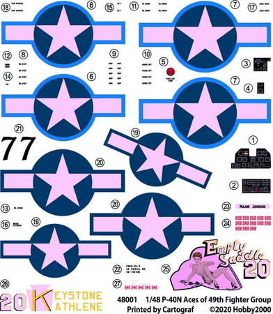 Hobby 2000 P-40N Warhawk Aces of the 49th FG