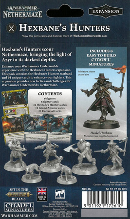 Warhammer Underwolds Nethermaze Hexbane's Hunters  / Witch Hunters