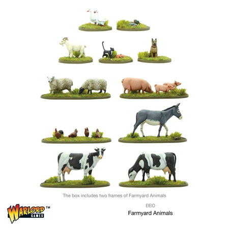 Farmyard Animals - zwierzęta hodowlane w skali 28mm (1:56)