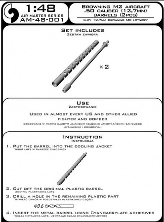 Lufy km-ów Browning M2 aircraft .50 caliber (2szt)