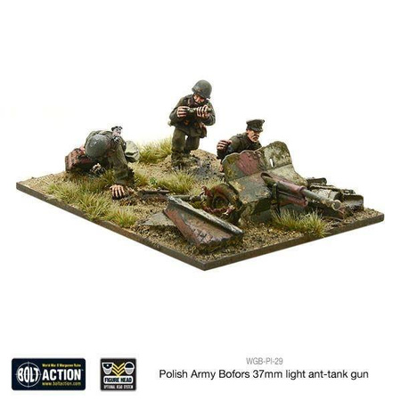 Bolt Action Polish Army Bofors 37mm anti-tank gun