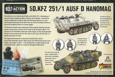 Bolt Action Sd.Kfz 251/1 ausf D Hanomag
