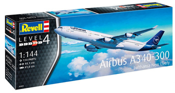 Revell 03803 Airbus A340-300 Lufthansa New Livery model plastikowy do sklejenia i pomalowania