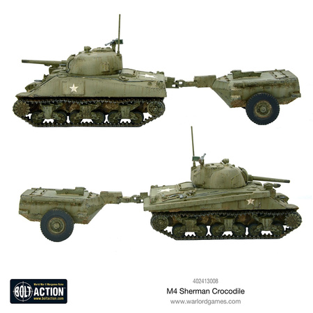 Bolt Action US Army M4 Sherman Crocodile flamethrower tank