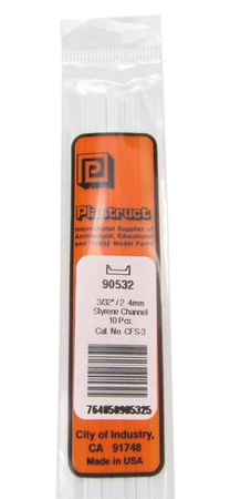 Plastruct 90532 "C" 2,4 x 1.0 x 0.5 x 250 10 szt.