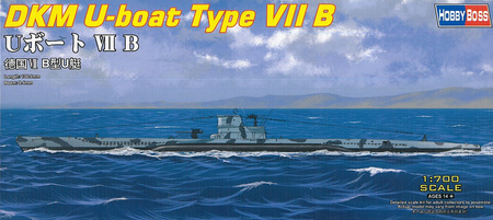 Hobby Boss 87008 DKM U-boat Type VII B model plastikowy do sklejenia i pomalowania