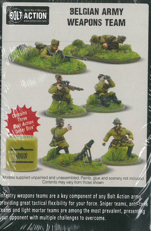 Bolt Action Belgian Army Weapons Teams