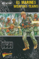 Bolt Action WWII US Marines Weapons Teams + 3 kości rozkazów
