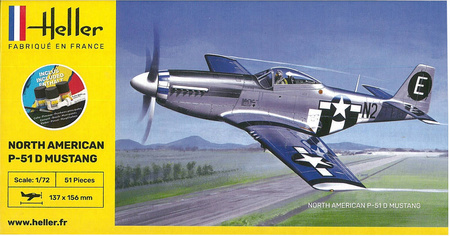 Heller 56268 P-51D Mustang Starter Set