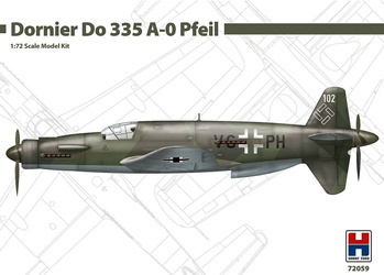 Model plastikowy do sklejenia i pomalowania Hobby 2000 Dornier Do 335 A-0 Pfeil