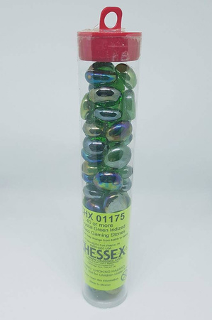 Znaczniki szklane Chessex Iridized Crystal Green