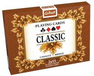 Karty Classic 2x55 listków TREFL (Brązowe Pudełko)