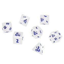 Icewind Dale Heavy Metal Dice Set White