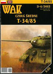 Model kartonowy WAK 3-4/12 Czołg średni T-34/85