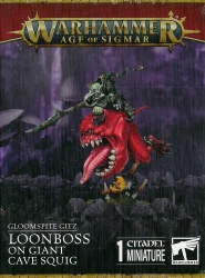 Gloomspite Gitz Loonboss on Giant Cave Squig