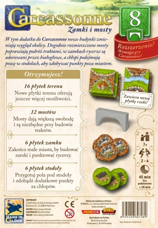 Carcassonne rozszerzenie 8. Zamki i Mosty (trzecia edycja)