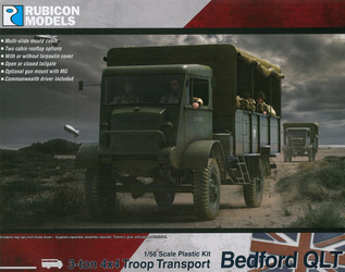 Rubikon Models 280107 British Bedford QLT 3-ton 4x4 Troop Transport