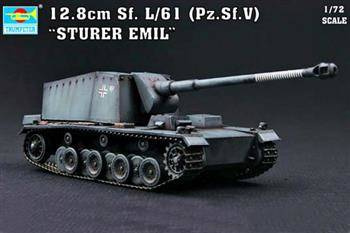 Trumpeter 07210 12,8cm Sf.L/61 Sturer Emil