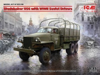 ICM 35510 Studebaker US6 with WWII Soviet Drivers