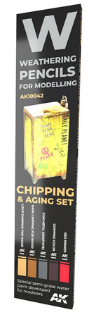 Weathering Pencils For Modeling - Chipping & Aging