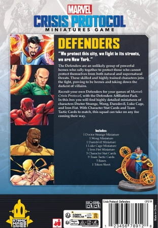 Marvel Crisis Protocol CP219 Defenders Affiliation Pack