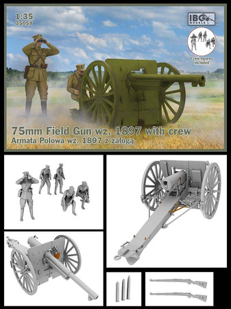 IBG 35059 Armata polowa wz. 1897 z obsługą